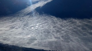 Vanda kar şelalesi hayran bıraktı