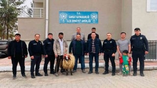 Vatandaş, polis için koç kesti