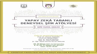 Yapay Zeka tabanlı şiir atölyesi başlıyor