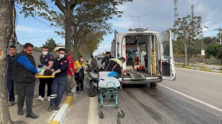 Yola dökülen yağ sebebiyle 2 motosikletli kaza yaptı