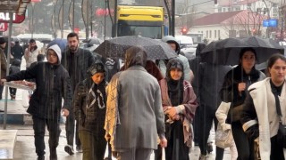 Yüksekovada sağanak yağış etkili oldu