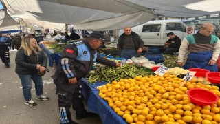 Zabıta Müdürlüğü Semt Pazarında denetim gerçekleştirdi