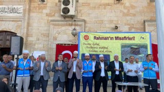 76 hacı adayı kutsal topraklara uğurlandı