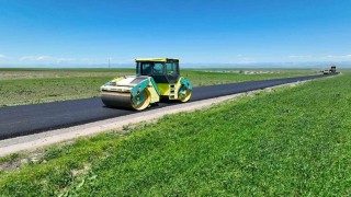 Ağrıda Yukarı Ağadeve köyünde BSK asfalt yol çalışması tamamlandı