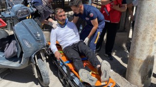 Aksarayda motosiklet ile otomobil çarpıştı: 1 yaralı