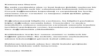 Alexander Djikudan açıklama