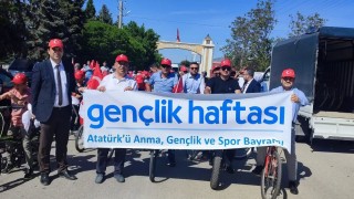 Altıntaşta Gençlik Haftasında bisiklet turu