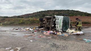 Ankarada belediye kamyonu kontrolden çıktı: 1 ölü, 1 yaralı