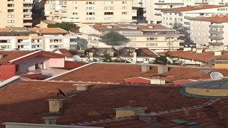 Ankarada çatı yangını