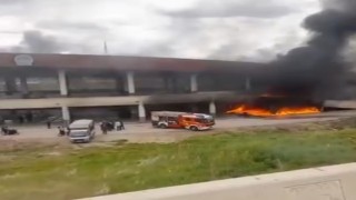 Ankarada pazar yerinde yangın