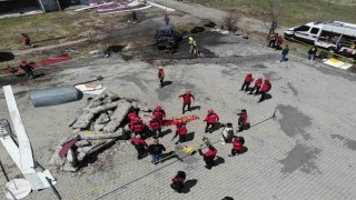 Ardahan Üniversitesinde gerçeğini aratmayan tatbikat
