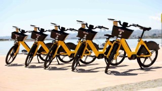 Atakum sahilinde pedal destekli elektrikli bisikletler hizmete girdi