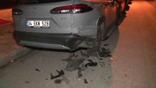 Ataşehirde bir sürücü araçlara vura vura kaçtı