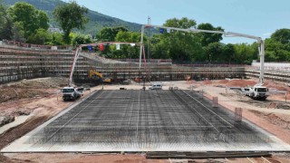 Atatürk Spor Salonunun temeli törenle atıldı