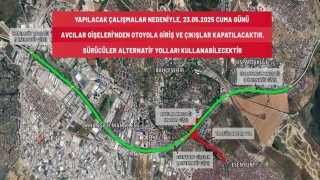 Avcılar gişeleri çalışma nedeniyle araç trafiğine kapatıldı