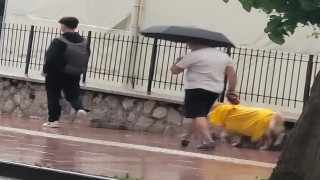 Aydın güne yağmurla uyandı