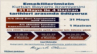 Bakan Işıkhan: Emeklilerimizin bayram ikramiyesi ödemeleri 31 Mayıs ile 4 Haziran arasında yatırılacak