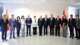 Bakan Şimşek, Kuzey Makedonya Maliye Bakanı Kochoska ile bir araya geldi