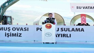 Bakan Yumaklı, Muş Ovası Pompaj Sulama 1. Etap inşaatı temel atma törenine katıldı