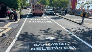 Bandırmada Mehmetçik Caddesi yenilendi