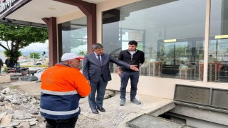 Başkan Aksun, sahada görev yapan personelleri denetledi