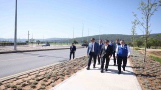 Başkan Aras, tamamlanan yol çalışmalarını inceledi