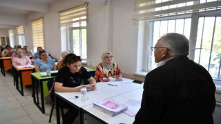 Başkan Büyükkılıç, KAYMEK AGS Kursu öğrencileri ile buluştu