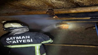 Batmanda ahır yangını