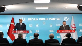 BBP Genel Başkanı Destici, Saadet Partisi Genel Başkanı Arıkan ile bir araya geldi