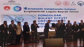 BEUN Prof. Dr. Durmuş Günay Kütüphanesine Erişilebilirlik Logo Bayrağı takdim edildi
