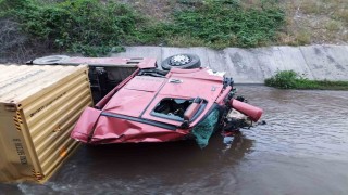 Bilecikte dereye uçan tır sürücüsü hayatını kaybetti