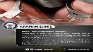 Bingölde 6 yıl 8 ay kesinleşmiş hapis cezası bulunan şahıs yakalandı