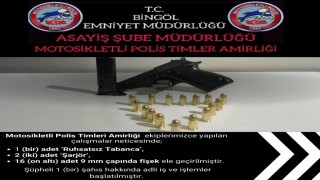 Bingölde ruhsatsız silah ele geçirildi