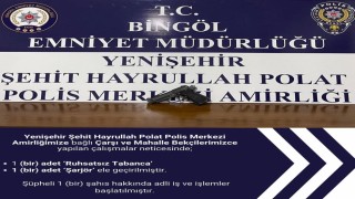 Bingölde ruhsatsız silah ele geçirildi