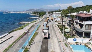 Bodrum Turgutreisin yolları yenileniyor