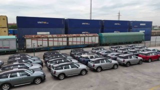 Boğazı trenle geçti: Araç sevkiyatı Köseköye ulaştı