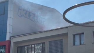 Boluda çatı yangını