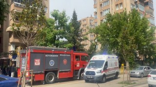Bursada 8 katlı binada yangın paniği