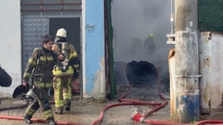 Bursada fabrika yangını korku dolu anlar yaşattı