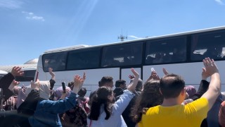 Bursada ilk hac kafilesi dualarla yola çıktı