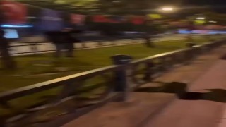 Bursada Türk bayrağını yakmaya çalışan şahıs yakalandı