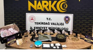 Çorluda uyuşturucu ve silah operasyonu: 910 bin TLlik döviz ve altın ele geçirildi
