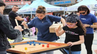 Çorumda aileler festivalde buluştu, ortaya renkli görüntüler çıktı