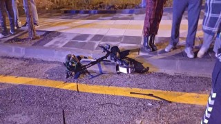 Çorumda otomobil ile elektrikli scooter çarpıştı: 1 yaralı