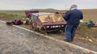 Çorumda otomobil takla attı: 6 yaralı