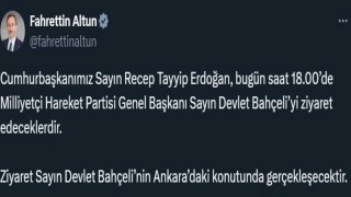 Cumhurbaşkanı Erdoğan, MHP lideri Bahçeliyi ziyaret edecek