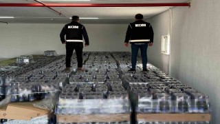 Cumhuriyet tarihinin en büyük alkol kaçakçılığı operasyonunun görüntüleri ortaya çıktı