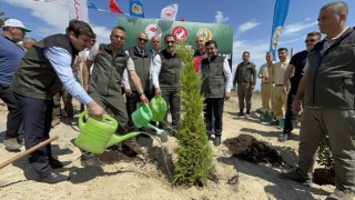 Deprem şehitleri için binlerce fidan toprakla buluştu