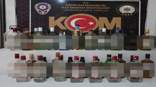 Didimde kaçak içki operasyonu