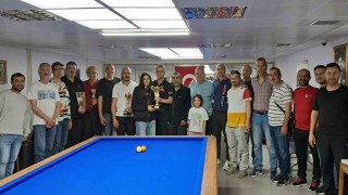 Dünya ve Türkiye 3 bant bilardo şampiyonu Muğlada turnuvaya katıldı